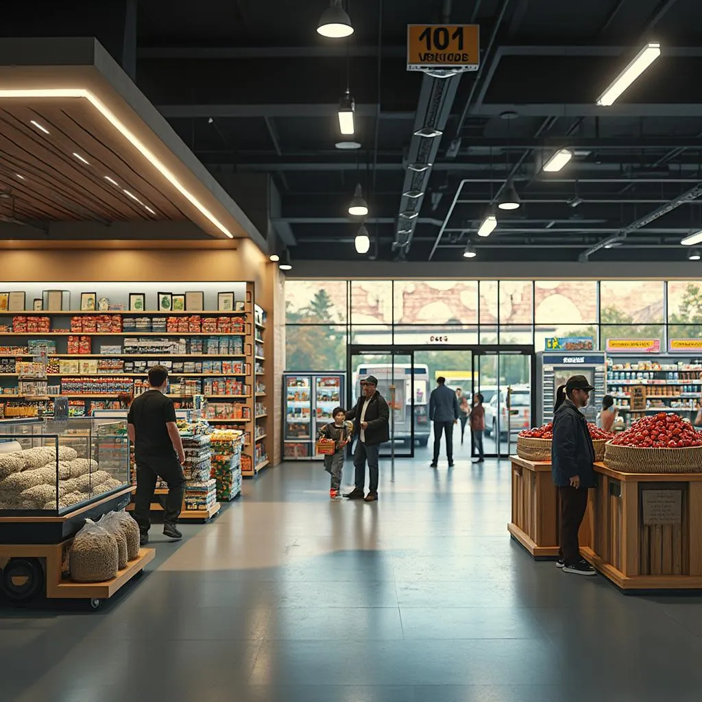 Tienda de conveniencia en estación de servicio